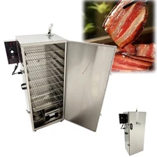 110V 1KW 9-layer Commercial Stainless Steel BBQ Meat Smoker Sausage Smoking Oven