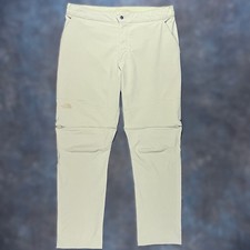 The North Face Men's 36x32 Khaki Convertible Pants Zip Off Hiking Shorts Stretch