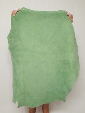 2-3 oz. SAGE Suede Leather Hide - 7.0 Sq Ft - Craft Bags Garments Leathercraft