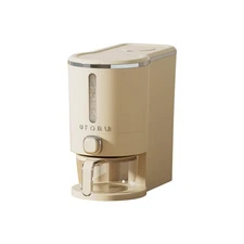 Rice Dispenser, Rice Storage Container with Measuring Cup for Kitchen Pantry ...