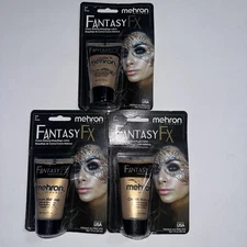 Mehron Makeup Fantasy F-X Face Paint Color gold Face Body Paint 1.oz Halloween.