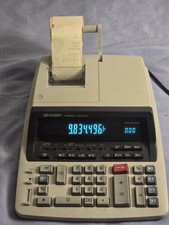 Sharp Compet QS-2770H 12-Digit Printing Calculator VFD Display Tested Working