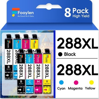 8PK Compatible With 288XLInk For Epson Expression Home XP-340 XP-430 XP-440 446