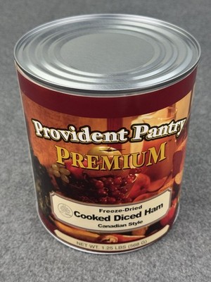 Provident Pantry Freeze Dried Cooked Diced Ham #10 Can Emergency Food Storage