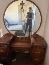 1930s Art Deco Waterfall Vanity