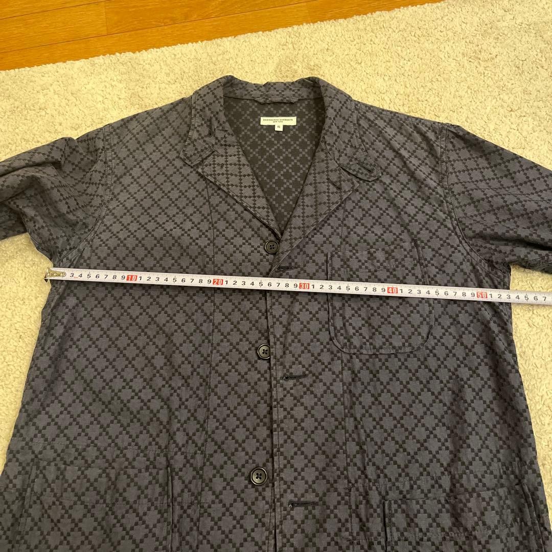 Engineered Garments Dark Navy Patterned Tailored … - image 11