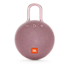 JBL Clip 3 Dusty Pink Portable Bluetooth Speaker (Open Box)