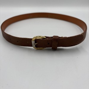 Vintage Morris Moskowitz Genuine Leather Leopard Print Belt Medium 34.5\