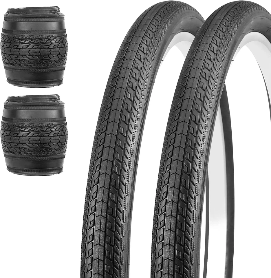 2er Pack Fahrradreifen 26 Zoll Gummi Slim Offroad Fahrrad Mantel - Bild 4 von 4