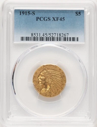 1915-S Indian Half Eagle — photo from another recent sale
