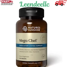 Nature's Sunshine Mega Chel Mineral Supplement 120 Count for Health and Wellness