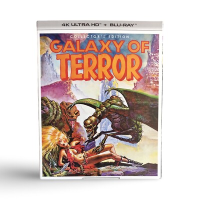 Shout! Factory GALAXY OF TERROR 4K UHD + Blu-ray Slipcover Brand New Sealed
