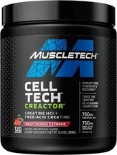 Muscle-tech Creactor  Fruit Punch Creatine HCI 120 Servings-FAST SHIP