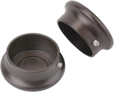 Knape & Vogt Pro HD CD-0017-BRZ Decorative Closet Pole End Caps, Bronze 