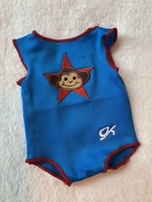 GK Elite DOLL Leotard GYMNASTICS American Girl STAR MONKEY Blue RED Bodysuit