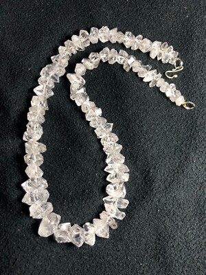 Natürliche hochwertige Diamant Quarz Kristalle Halskette (fertig zu tragen)