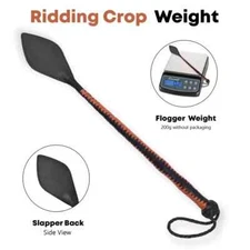 Leather Horse Whip Crop for Equestrian Horses 23 Inches Riding Crop Cowhide