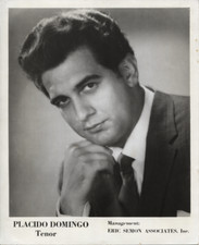 1968 Stampa Foto del cantante d'opera tenore Placido Domingo colpo alla testa