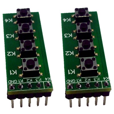 2PCS 4 Key Mcu Keyboard Matrix for Arduiuo DC 0-48V Push Button Switch