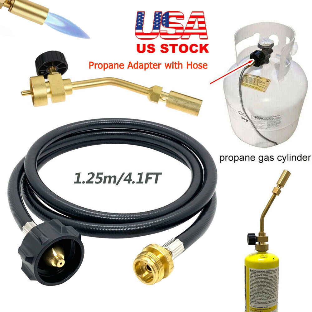 Mapp Fuel Propane Gas Tank Start Torch / Hose Adapter Brazing Soldering