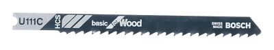 Bosch Zubehör U 111 C Basic for Wood Stichsägeblatt - 3er-Pack - 2608630566