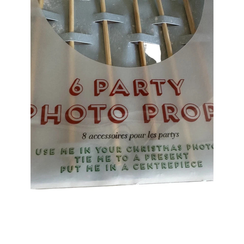 NEW Meri Meri Jingle All The Way Party Props 6 Christmas Photo Props - Image 2 of 4