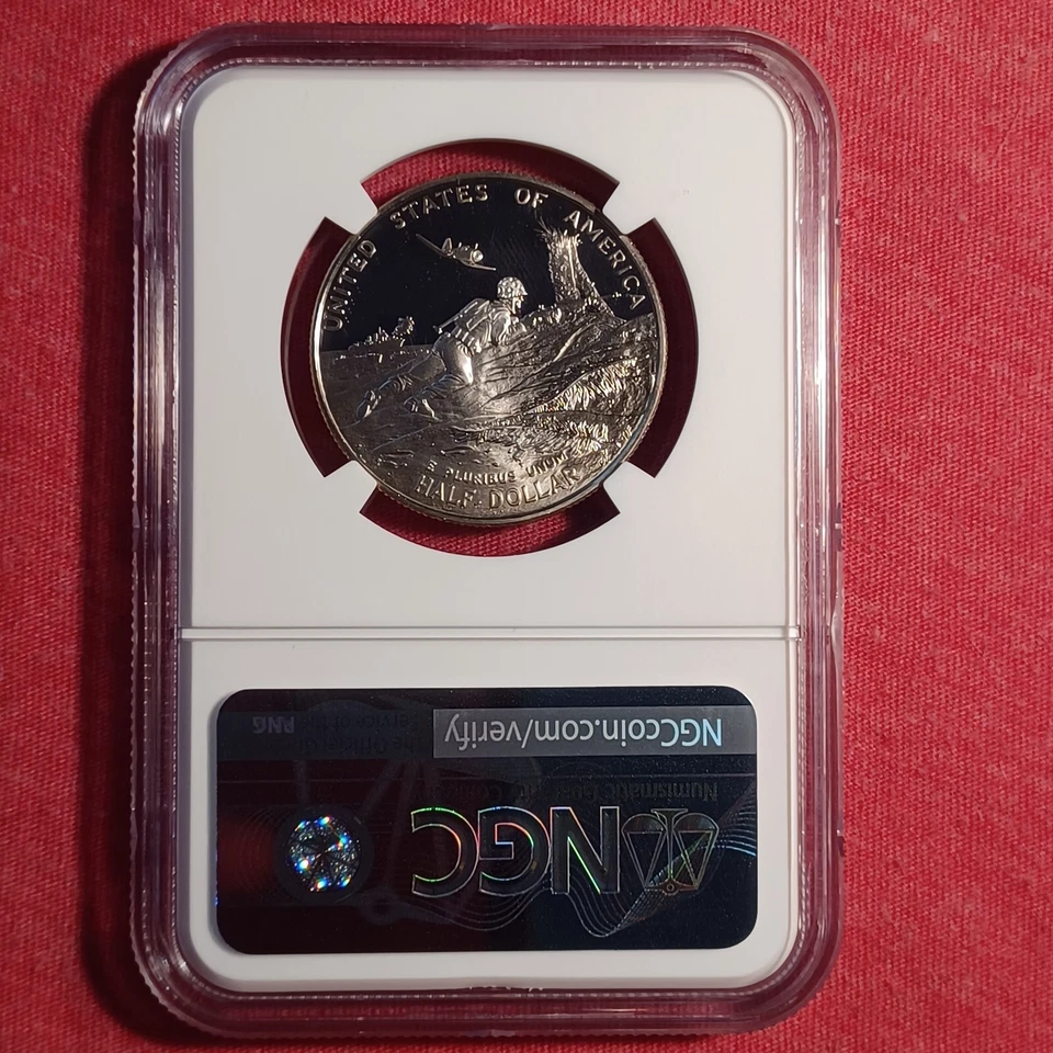 USA 1991-1995 P Half Dollar 50c Coin: World War II Anniversary - NGC X 9.9 PR69 - Image 2 of 2
