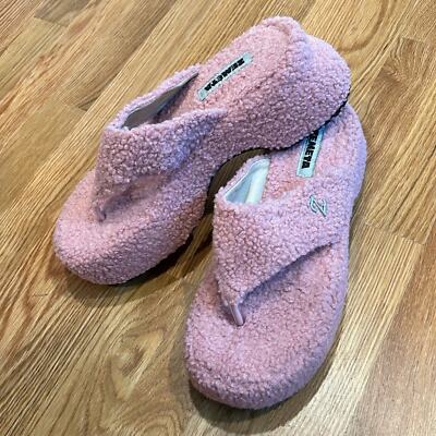 ZEMETA Platform pink motor thong sandal flip flop size 10 women s new w/out box