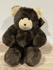 Vintage Cartier Bear Co. Plush Tan/Brown Bear 1984 Deri Cartier 13"