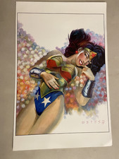 JOHN ESTES Wonder Woman Print  13X16 - 1997 San Diego Comic Con