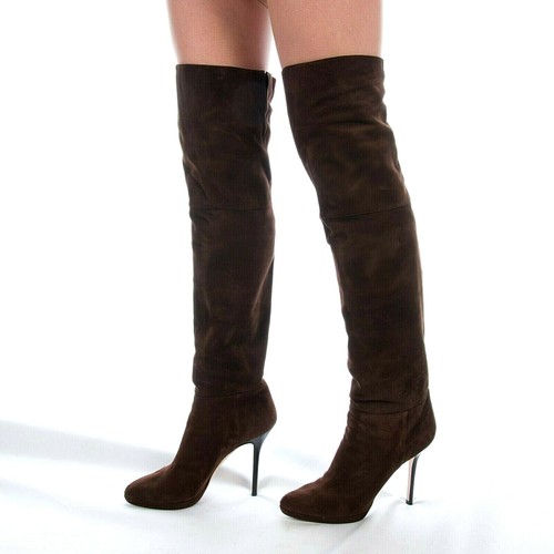 Jimmy Choo brown suede 247April over 