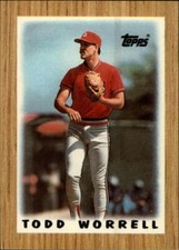 1987 Topps Mini Leaders #34 Todd Worrell NM-MT Cardinals ID:18417