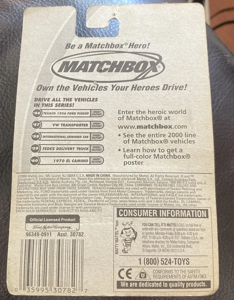 Ford Pickup Texaco 1956 #56 de 100 nuevo mattel car Matchbox Foto 4 de 4