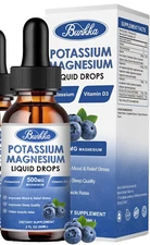 Potassium Magnesium Supplement, for Leg Cramps, Energy, Metabolism Support