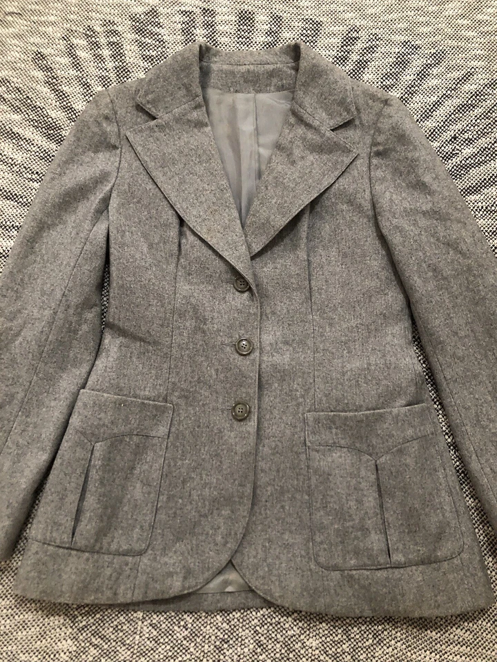 Abrigo Chaqueta Mujer Vintage Creations E. Papiernik Paris Talla Pequeña Foto 3 de 4