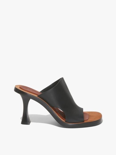 $850 PROENZA SCHOULER Ledge Flare Heel Mules 39.5