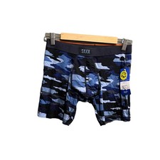 Saxx Blue Camo Vibe Xtra Super Soft Ballpark Pouch Fly Men's Boxer Briefs Size M