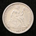 5pc US Silver Dime Lot Seated Liberty Mercury Mixed (#TPR00016)