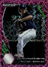 2021 Panini Prizm Draft Picks Michael Morales #PDP83 Pink Velocity Prizm A15