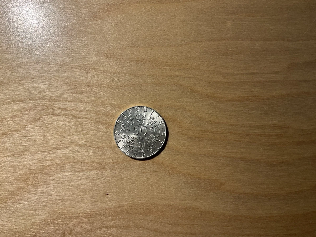 ÖSTERREICH 50 SCHILLING Münze  1974 1200 JAHRE DOM ZU SALZBURG - SILBER