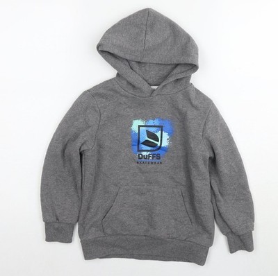 Grauer Pullover Hoodie Jungen UK-Größe 5-6 Jahre Duffs