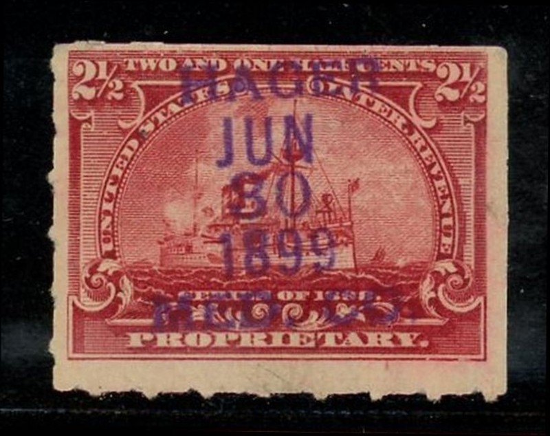 RB28 with Hager Medicine Co. Cancel, Manufacturers of "Oak Balm"