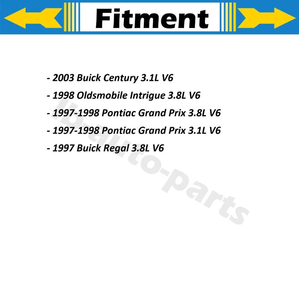 Dorman 制动软管前后 4x 适用于庞蒂亚克大奖赛 1997 - 1998 — 第 2/4 张图片