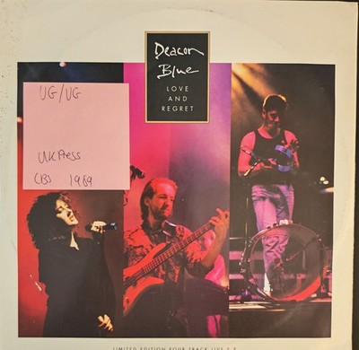 Deacon Blue Love and Regret Vinyl Record VG/VG DEACQT10 1989
