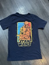 Star Wars Boy T Shirt Youth Boys 14/16 Graphic Navy Short Sleeve Yoda