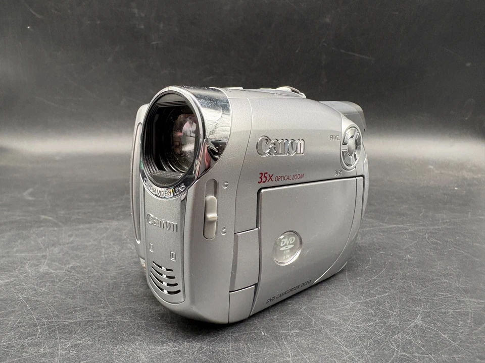 Canon Camcorder DC 211 Mini-DVD Camcorder Silber 35x Zoom Geprüft Vintage - Bild 1 von 4