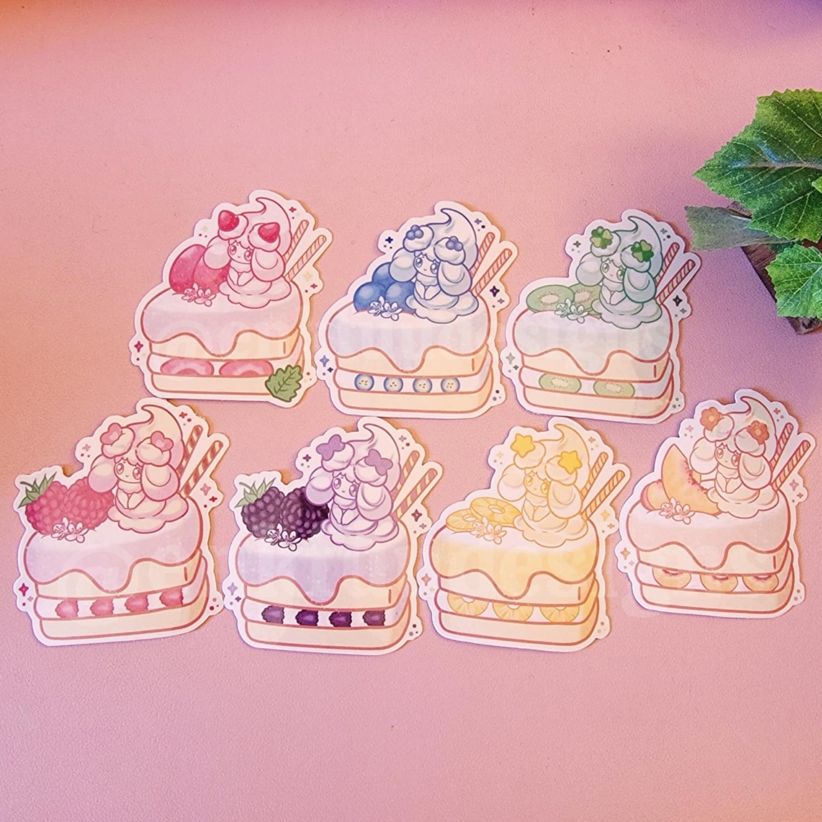 Lindas Pegatinas Pokemon Alcremie | Holográficas | Impermeables