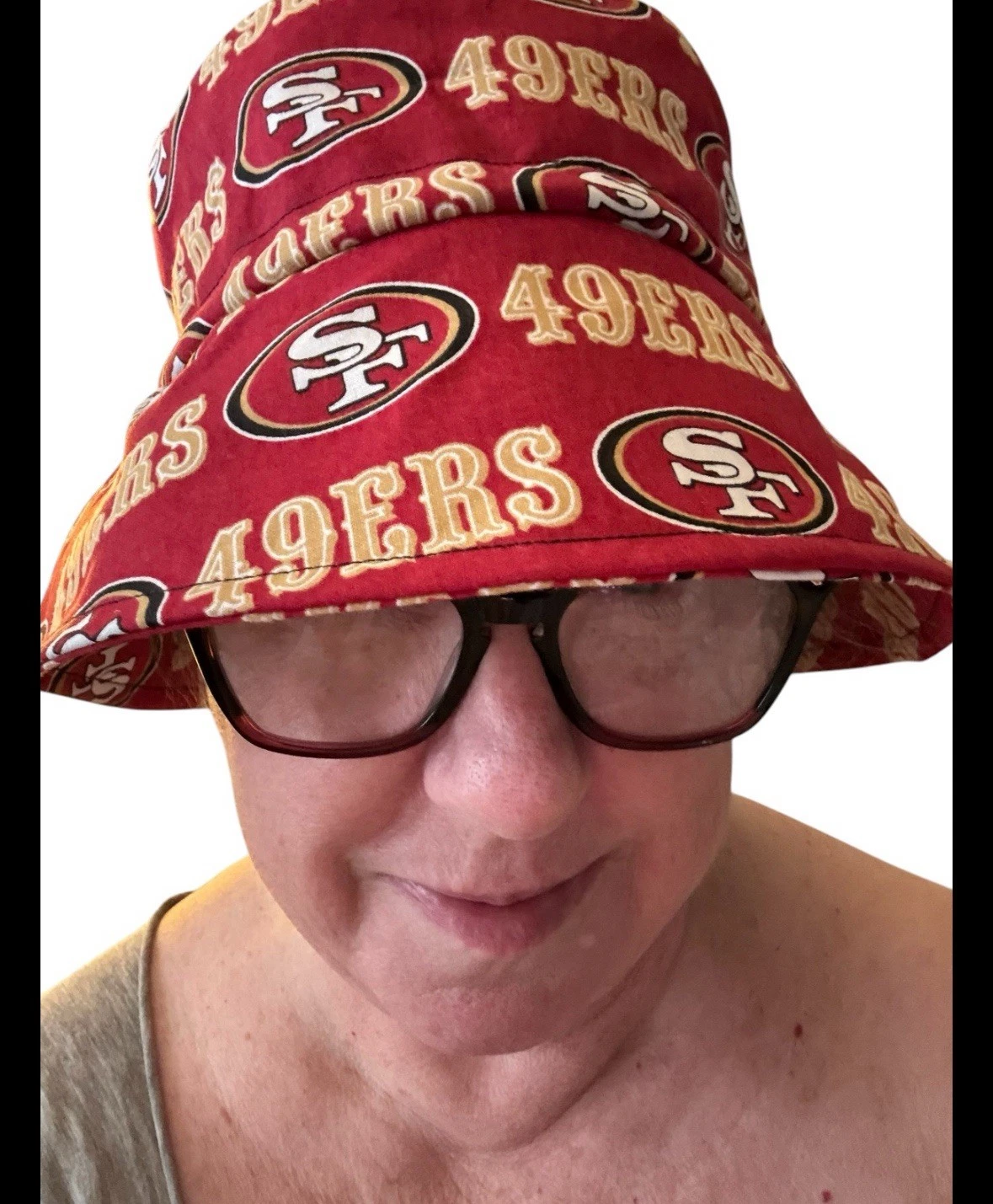 San Francisco 49ers Bucket Hat Multi Cotton Adjustable Lined NWT Unisex Gift