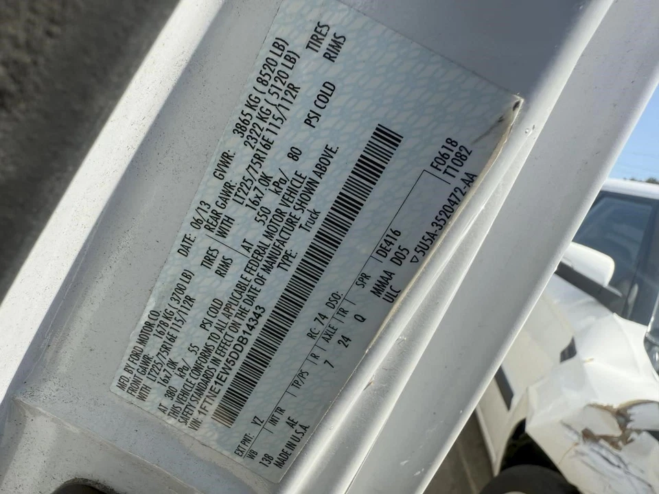 Luz de giro de lámpara de estacionamiento/esquina del conductor para camioneta Ford E350 08-17 30308819 Foto 3 de 4