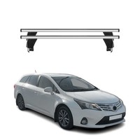 Menabo DachträGer FüR Toyota Avensis Mk3 2008-2012 Pre-Fl 50Kg Alu Silber 2X